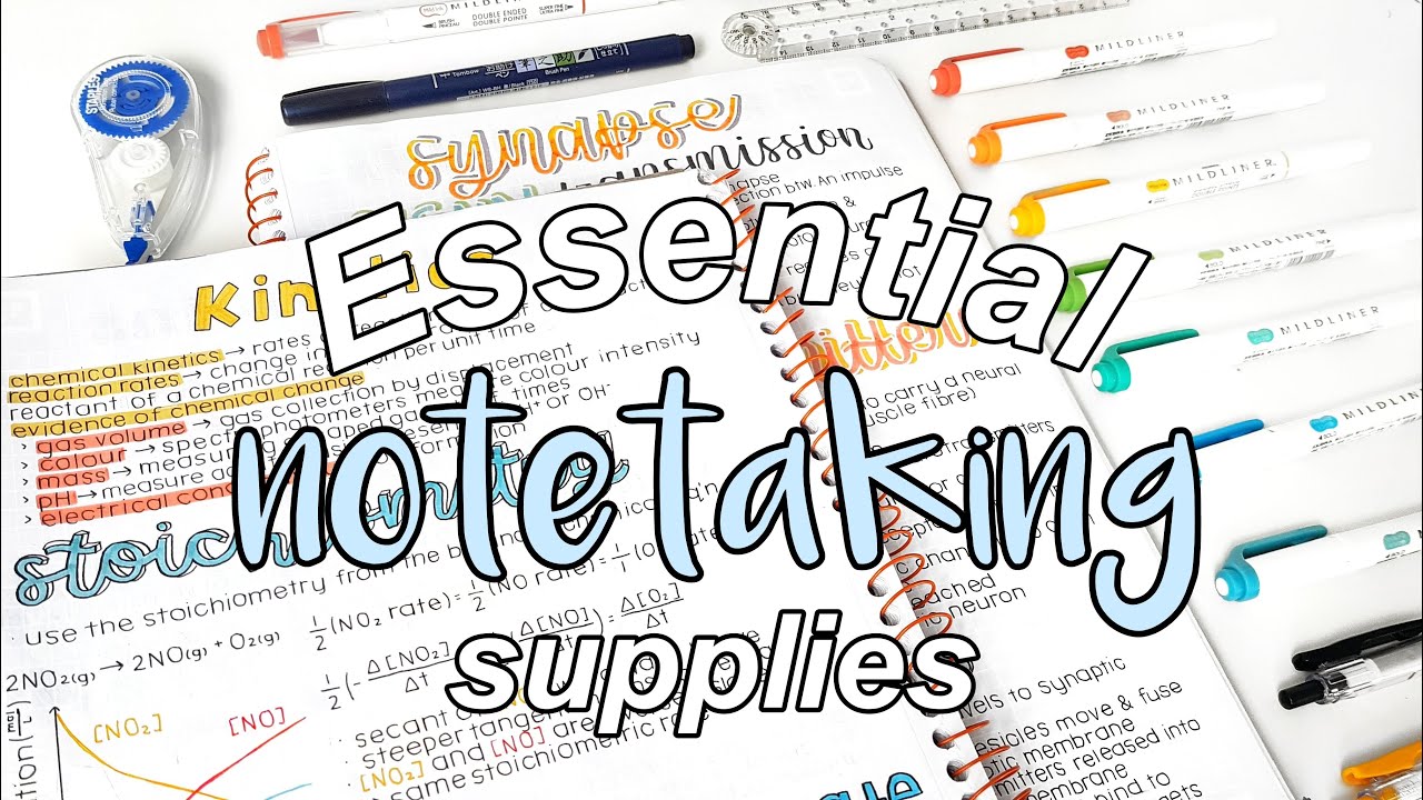 essential notetaking supplies ✍🏻 